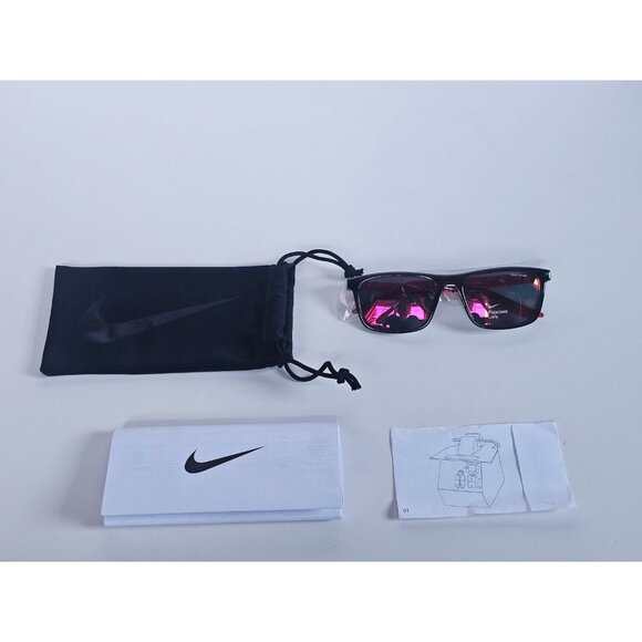 Nike Embar Polarized  Sunglasses Anthracite Red Mirror Lens FV2409-060 56-17-140 - Picture 3 of 10